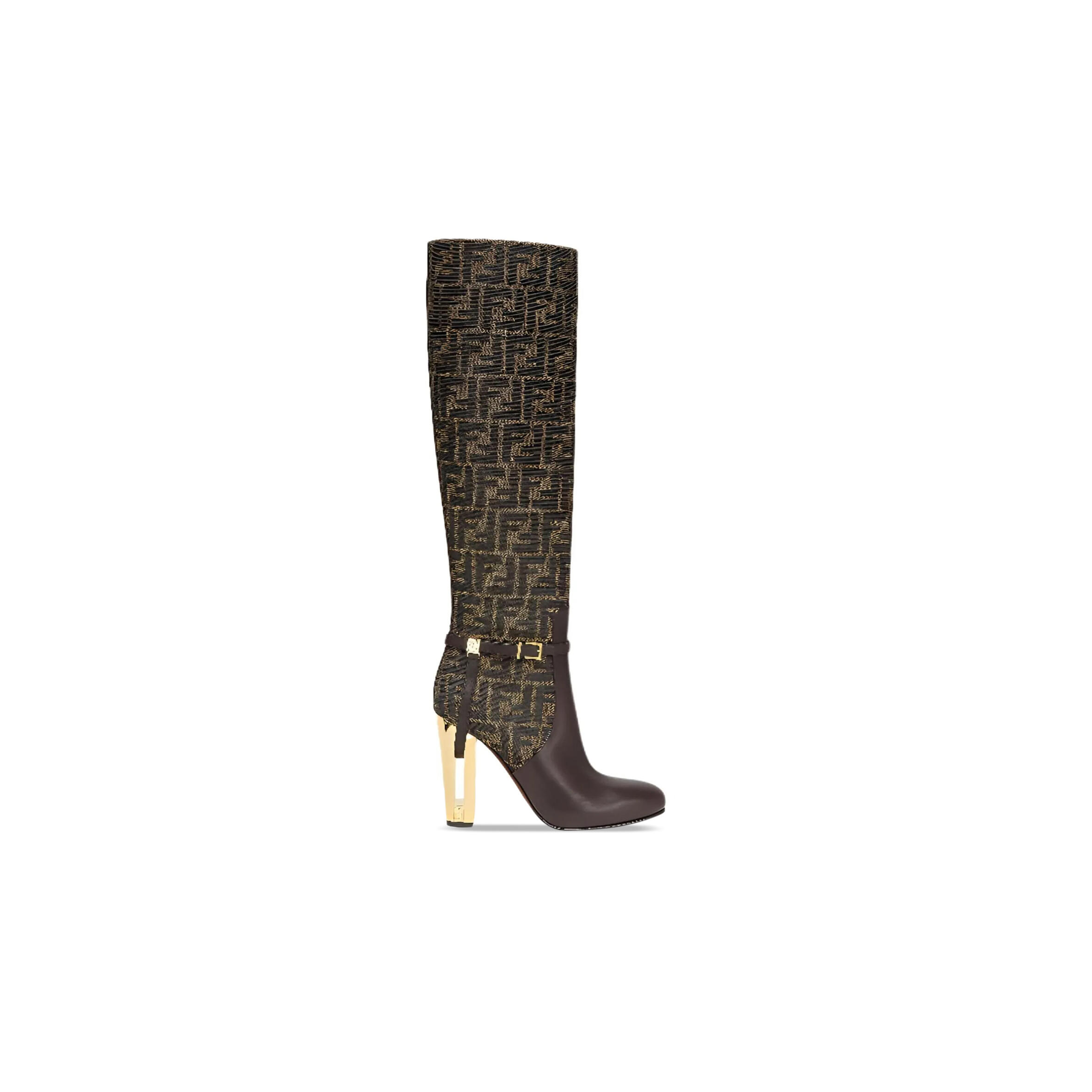 FENDI ROMA BOOTS BROWN 8W8440AJZFF1D1C